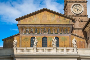 basílica de la fachada santa maria trastevere